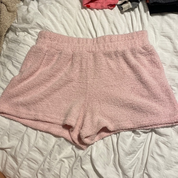 pink fuzzy shorts - Picture 1 of 1